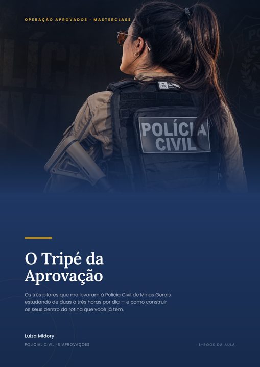 Material da masterclass O Tripé da Aprovação
